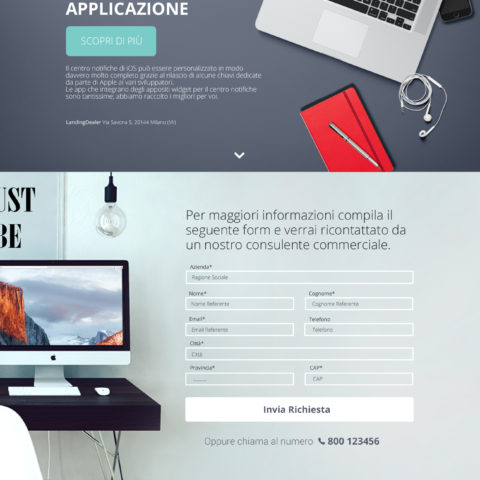 esempi landing page