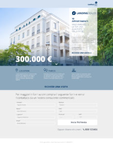 esempi landing page